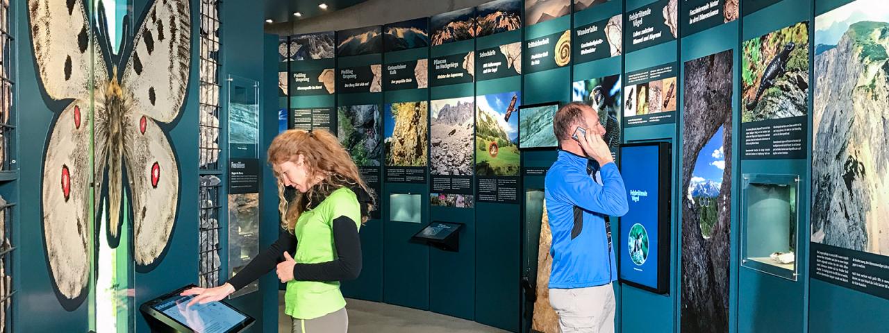 Ausstellung "Faszination Fels" im Nationalpark Panoramaturm Wurbauerkogel